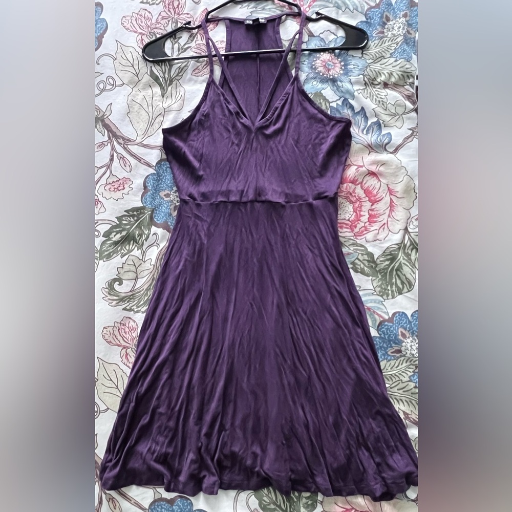 EXPRESS Purple Skater Dress